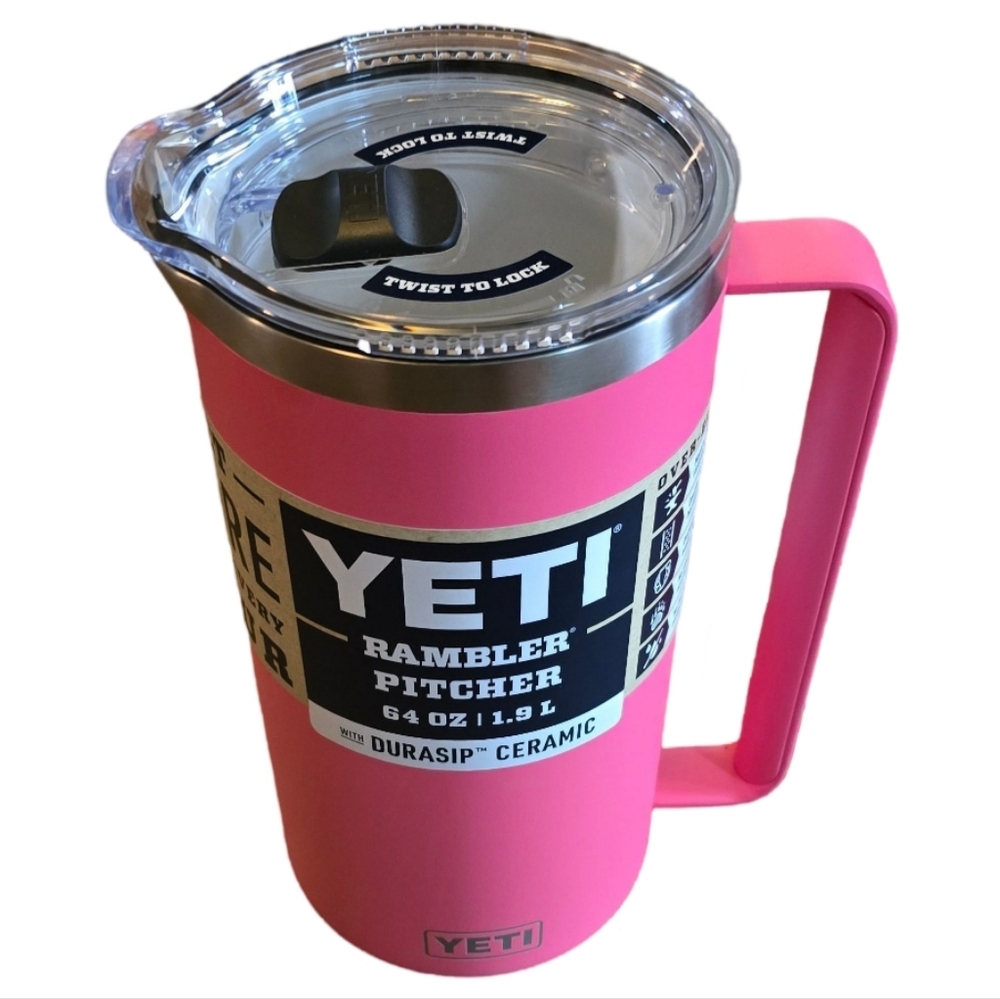 YETI Rambler 64 oz Pitcher TROPICAL PINK. NWT